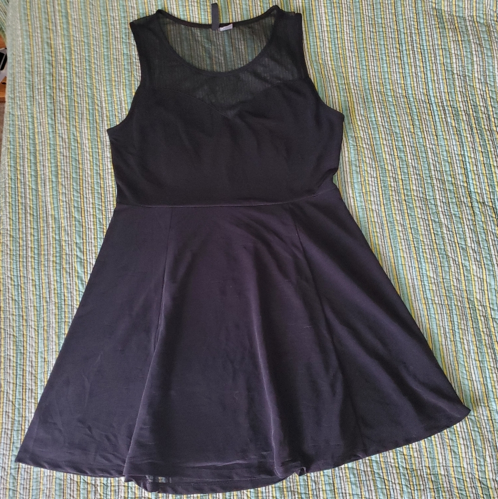 Black Sweetheart Skater Dress